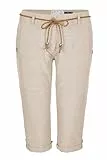 G.I.G.A. DX Damen Caprihose/Shorts mit Gürtel GS 93 WMN PNTS, Hellbeige, 44, 41498-000