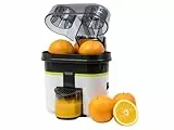 Cecotec Cecojuicer Zitrus Turboentsafter. Schneiden und Entsaften, 2 Köpfe, 500 ml Tank, BPA-frei, Einfach zu reinigen, 90 W (Zitronenpresse)