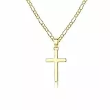 USEEDOVIA Klein Kreuz Kette Halskette Damen Herren Gold Jesus Kreuz Schmuck Damen Geschenk für Frauen Mutter Tochter Muttertag Herren