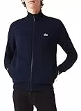 Lacoste Herren Sh9622 Sweatshirt mit Reißverschluss, reguläre Passform, Marineblau, L