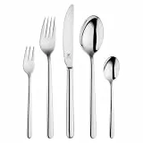 ZWILLING Newcastle Besteck Set, 30-teilig, Für 6 Personen, 18/10 Edelstahl/Hochwertiger Klingenstahl, Poliert, Silber [plastikfreie Verpackung]