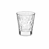 Bormioli Rocco 350238 Diamond Trasparente Schnapsglas, Shotglas, Stamper, 80 ml, Glas, transparent, 6 Stück
