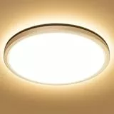 Lepro Deckenlampe 24W, IP44 Wasserfest Deckenleuchte，3000K 2400LM Badezimmer Lampe, Warmweiß Deckenleuchte Badezimmer, ideal Badezimmerlampe Decke für Bad Schlafzimmer Flur Küche Wohnzimmer, Ø29.3cm