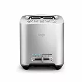 Sage - The Smart Toast - 2-Scheiben - Toaster mit Extra-Breiten Schlitzen - 5 Einstellungen, Schnelle Reinigung, Absenken auf Knopfdruck - Bräunungsgradkontrolle, Liftfunktion - Gebürstetes Aluminium