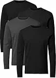 FULL TIME SPORTS Langarm T Shirt Herren 4er Pack FTS-640-WINTER-5-L