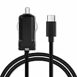subtel 2.4A KFZ Ladegerät kompatibel mit Garmin DriveSmart 66/76 / 86, Camper 795, dezl LGV710, Drive 53 Navigation - 12V Zigarettenanzünder Ladekabel USB C Type C 1.1m Kabel, 5V Stecker