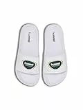 hummel Unisex Pool Badge Slide Sandal, White/Green, 41 EU