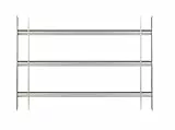 Alberts 563707 Fenstergitter Secorino Basic | Ausziehbar für Fenster außen | Einbruchschutz Gitter | galvanisch blau verzinkt | 450 x 700-1050 mm