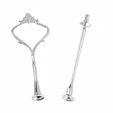 Tortenständer-Griffe, Mehrstufige Tortenständer-Halterstangen, Tortenplattenständer-Beschläge für Tea Shop Room Hotel, Platte Nicht Im Lieferumfang Enthalten(2-stufige Krone