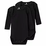 NAME IT Unisex Nbnbody 2p Ls Solid Black Noos Body, Schwarz, 92 EU