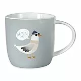 Tasse Gute Laune Maritim Moin, Beige