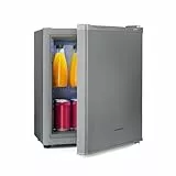 Klarstein Mini Kühlschrank für Zimmer, Camping, Kosmetik & Outdoor, Mini Getränkekühlschrank, Leiser Kühlschrank Klein, Minikühlschrank Lautlos, Kühlschrank Mini, Bierkühlschrank 5-15°C, 19 L, Silber