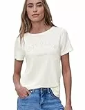Damen T-Shirt mit Rundhals und Wording