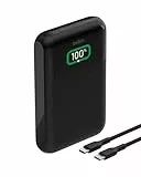 Belkin BoostCharge 3-Port Laptop Powerbank 20K, USB-C-Anschlüsse und USB-A-Anschluss, USB-C Power Delivery, tragbares Schnellladegerät für MacBook, iPhone 17, 16, iPad Pro, Galaxy S24 usw. – Schwarz