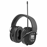 TechniSat STEREOMAN DAB+ OD – kabelloser Stereo DAB+/FM Bluetooth-Kopfhörer (Radioempfang, Kurze Antenne, Integriertes Mikrofon, Kapselgehörschutz, für den Außeneinsatz) schwarz