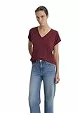 Mavi Damen Short Sleeve Basic T-Shirt, Cordovan, M