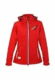 MADSea Damen Softshelljacke Funktionsjacke, Farbe:rot, Größe:50