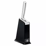 Tefal EverSharp Pro Kochmesser 16,5 cm mit selbstschärfendem Messerblock, patentierte Schärftechnologie, deutscher rostfreier Edelstahl, Schwarz, K297S204