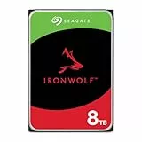 Seagate IronWolf 8TB, NAS Interne Festplatte HDD, 3.5 Zoll, 5400 U/Min, 256 MB Cache, SATA 6 Gb/s, silber, inkl. Data Rescue Service (ST8000VNZ02)