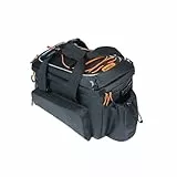 Basil Miles XL Pro Gepäckträgertasche – Tarpaulin – 9–36 Liter – wasserdicht – Schwarz/Orange