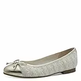 MARCO TOZZI Damen Ballerinas mit Schleife Vegan, Mehrfarbig (Ivory Multi), 39 EU