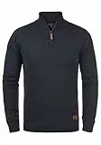 Blend BHRobin Herren Strickpullover Troyer Feinstrick Pullover mit Troyerkragen Rippbündchen Baumwollmischung Regular fit, Größe:XL, Farbe:Navy (70230)