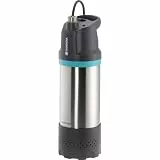 Gardena Tauch-Druckpumpe 5900/4 inox automatic: Automatische Tauchdruckpumpe mit 5900 l/h Fördermenge, mit Schmutzfilter, geräuscharmer Betrieb, integrierte Trockenlaufsicherung (1771-20)