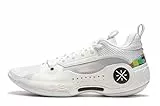 LI-NING Way of Wade 10 Serie Rainbow Herren-Basketballschuhe Futter rutschfest Professionelle Stoßdämpfung Sneaker Sportschuhe Weiß EU 43