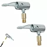 2 Stück 8mm Autoventil Adapter,Autoventil Hebelstecker,Air Chuck,Reifenfüller Adapter,Luftpumpe Adapter,Reifen Ventil Luftpumpe Clip,Tragbarer Reifenluftfutter Ventil Anschluss,Für Auto Reifenfüller
