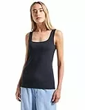 STREET ONE Damen 3226976 Basic Top mit Square Neck, Deepwater Blue, 44