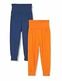 Fred's World by Green Cotton Unisex Alfa Funky Baby 2-Pack Pants, Marmalade/Academy, 56 EU