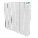 Cecotec Flachheizkörper mit Wi-Fi-Steuerung ReadyWarm 6000 Thermal Ceramic Connected. 1500 W, 6 Elemente aus Aluminiumguss und Keramiktechnologie, Timer, IPX4-Schutz, 4 Betriebsarten, 20 m2