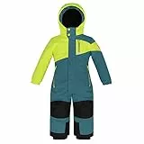 Killtec Kinder Skioverall 38469-841 wasserdicht 10.000 mm Wassersäule - sturmblau/grün - Größe 116
