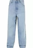 Urban Classics Herren Jeans Heavy Ounce Baggy Fit Jeans, Loose Fit Jeans für Männer, Weites Bein, Stone Washed, erhältlich, Größen 28-38
