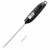 DOQAUS Fleischthermometer Digitales Bratenthermometer Grillthermometer Küchenthermometer Meat Thermometer mit 3s Sofortiges Auslesen für Küche,Kochen,Grill,BBQ,Backen-Schwarz