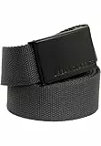 Urban Classics Unisex Canvas Belt charcoal/black, one size