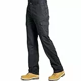 Essential Arbeitshose Cargohose, Schwarz , 40W x 31L