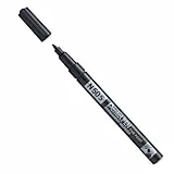 Pentel Pen N50S-A Permanentmarker, Aluminiumgehäuse, 1,0mm, schwarz
