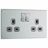 British General FBS22G-01 BG Electrical, gebürsteter Stahl, Doppelbett