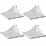 Honseadek Growzelt-Eckregal, weiße Wachstumszelt-Regale für Pflanzgeräte (8,9 x 8,9 x 3,5 cm für 16 mm Wachstumszeltstangen)