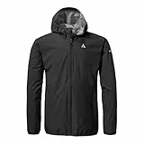 Schöffel Herren Jacket Style Migandi MNS, Allwetterjacke mit 2-Wege-Stretch, mit verstellbarer Kapuze, wasserdicht und atmungsaktiv, black, 54