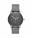 MVMT Analog Quarzuhr für Herren mit Graues Lederarmband - D-MR01-SGR