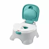 Fisher-Price - 3-in-1-Töpfchentrainingsstuhl und Fußbank, abnehmbarer Toilettensitzaufsatz, Babytöpfchen, Toilette für Baby und Kleinkinder, HPY87
