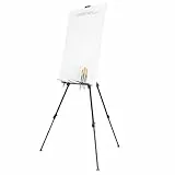 Walimex pro Staffelei XL 60-180 cm, Leinwandstaffelei aus Aluminium inkl. Transporttasche, Feldstaffelei für Leinwand bis 140 cm, Leinwandstativ mit Ablage