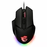 MSI CLUTCHGM20 Elite Gaming-Maus (USB RGB, verstellbar bis zu 6400 DPI, für Desktop/Laptop, Gaming-Grade, optische Maus (Clutch GM20 Elite)