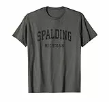 Sportliches Vintage-Sportdesign von Spalding Michigan MI T-Shirt