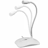 KLIM Talk USB - Standmikrofon PC und Mac - Kompatibel mit jedem Computer - Professionelles USB Mikrofon- High Definition Audio USB Microphone - Weiß