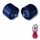 Vordere Ersatzräder für Sportschuhe mit zwei Rädern. 2 Stück. Schwarz