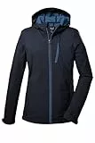 killtec Damen Softshelljacke/Outdoorjacke mit Kapuze KOS 89 WMN SFTSHLL JCKT, dunkelnavy, 38, 39138-000