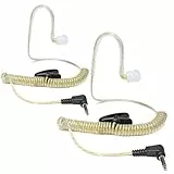 HYSHIKRA Ohrhörer Schallschlauch One Ear Listen Only Kopfhörer mit symmetrischer Armatur - transparent- inkl. Halteclip (2 Pack)